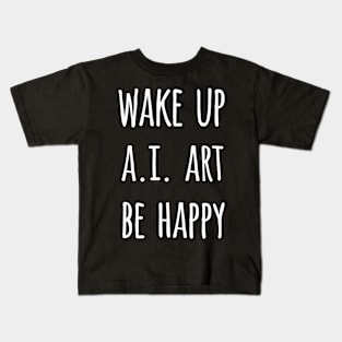 AI Art User Text Design Kids T-Shirt